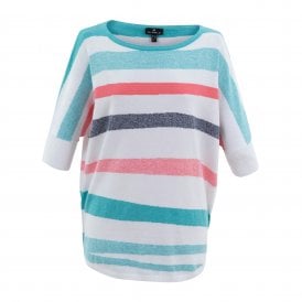 Marble Turquoise Sweater 7462