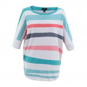 Marble Turquoise Sweater 7462