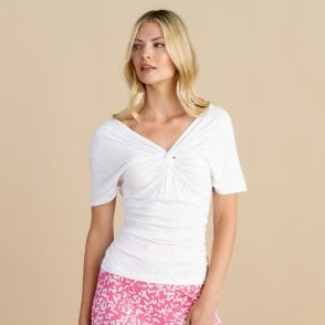 Marble White Navy or Pink Top 6940