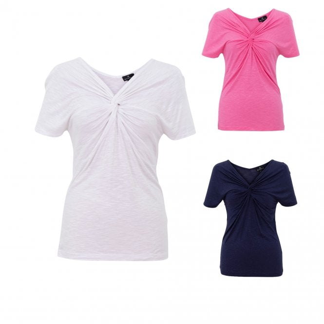 MARBLE  White Navy or Pink Top 6940