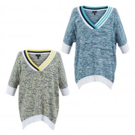 Marble Yellow or Blue Sweater 7463