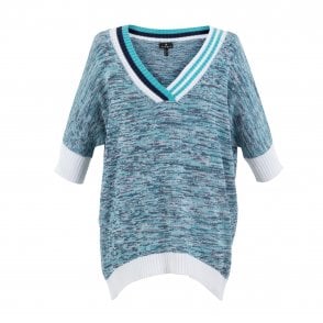 Marble Yellow or Blue Sweater 7463