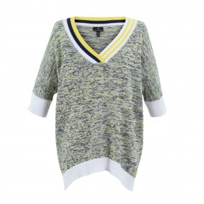 Marble Yellow or Blue Sweater 7463
