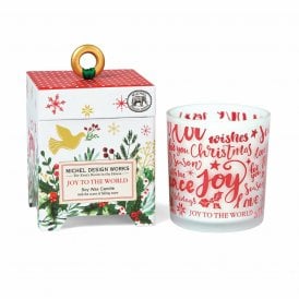 Michel Design Joy to the World Soy Wax Candle CAN360