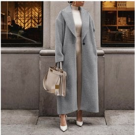 Nihao Long Grey Coat NH38328949