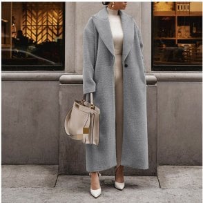 Nihao Long Grey Coat NH38328949