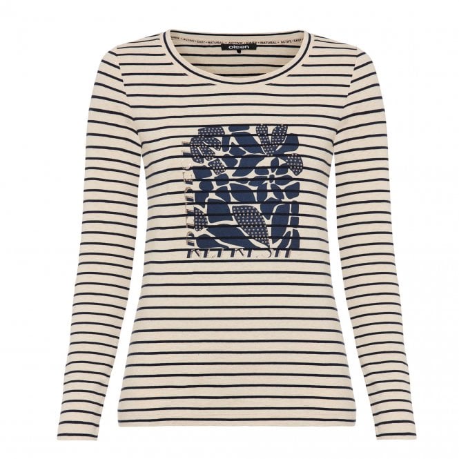 OLSEN Beige Melange Top 11105301