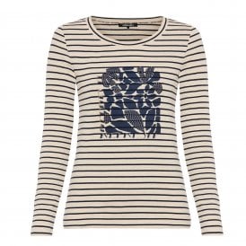 Olsen Beige Melange Top 11105301