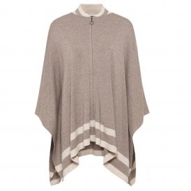 Olsen Dark Truffle Melange Cape 18001772