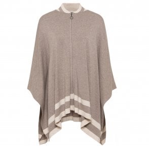 Olsen Dark Truffle Melange Cape 18001772