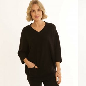 Pomodoro Black or Silver Sweater 52452