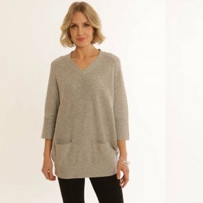 Pomodoro Black or Silver Sweater 52452