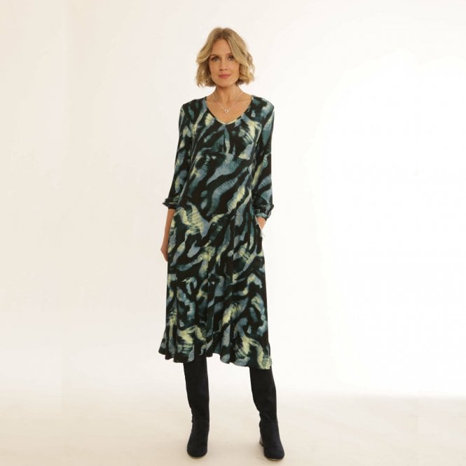 POMODORO Blue Dress 12455