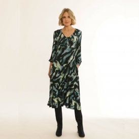 Pomodoro Blue Dress 12455