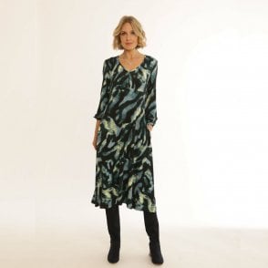 Pomodoro Blue Dress 12455