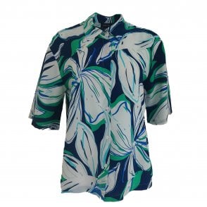 Pomodoro Navy Blouse 12501