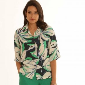 Pomodoro Navy Blouse 12501