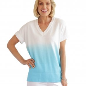 Pomodoro Pink Navy or Turquoise Sweater 32302