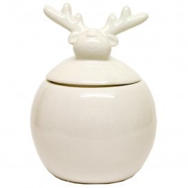 Reindeer Jar CE120425 White