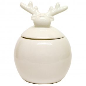Satchville Gifts Reindeer Jar CE120425 White
