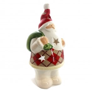GIFTWARE TRADING Santa T-Light Choice of 2 1541