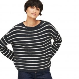 Thought Navy and White Sweater WST6173