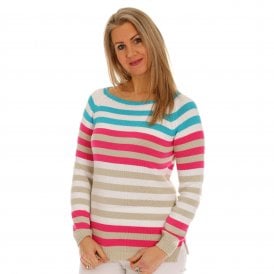 Tinta Stripe Sweater in Indigo or Turquoise Portazgo